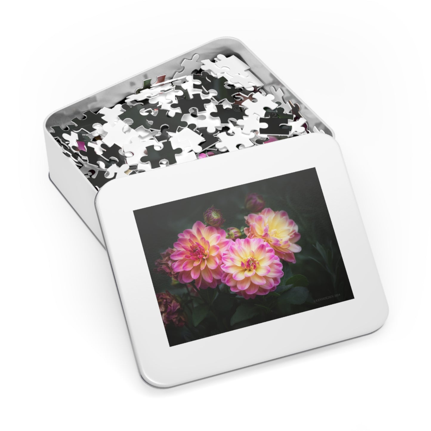 Vibrant Dahlias Jigsaw Puzzle, 500 Piece