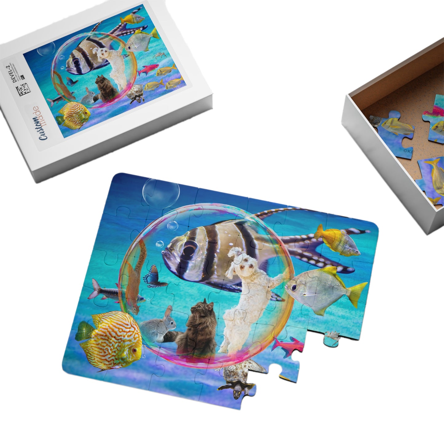 Whimsical Aquarium! Kids' Jigsaw Puzzle, 30 Piece